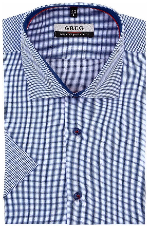 Рубашка мужская короткий рукав GREG 214/101/7308/Z/1p_GB 