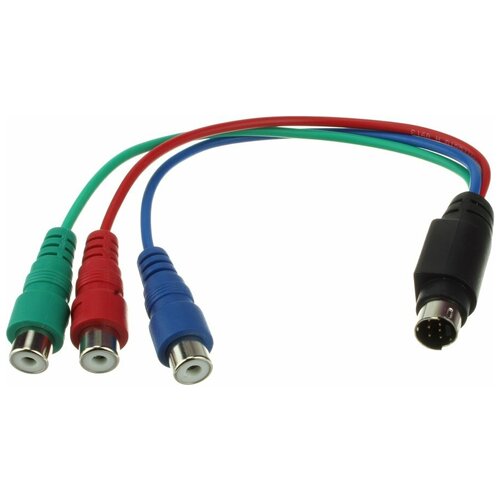 Переходник 3RCA(G)(RGB)-SVHS 7PIN переходник 3rca g 3rca g