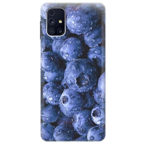 фото Re:pa cиликоновый чехол - накладка artcolor для samsung galaxy m31s с принтом "черника"