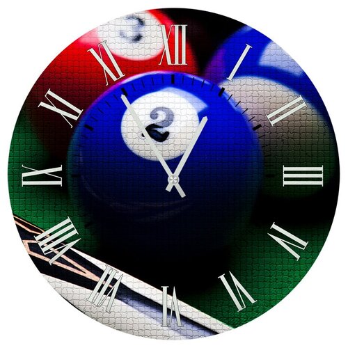 фото Svs настенные часы svs 4001615 бильярдные шары