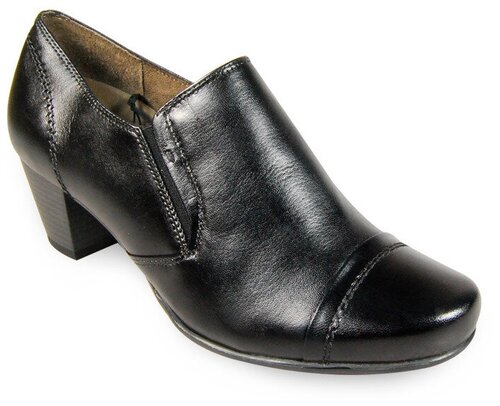 Туфли Caprice, демисезонные, натуральная кожа, размер 39, черный