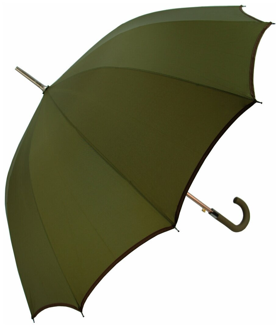 Женский зонт-трость Rain-Brella полуавтомат CS-851 оливковый