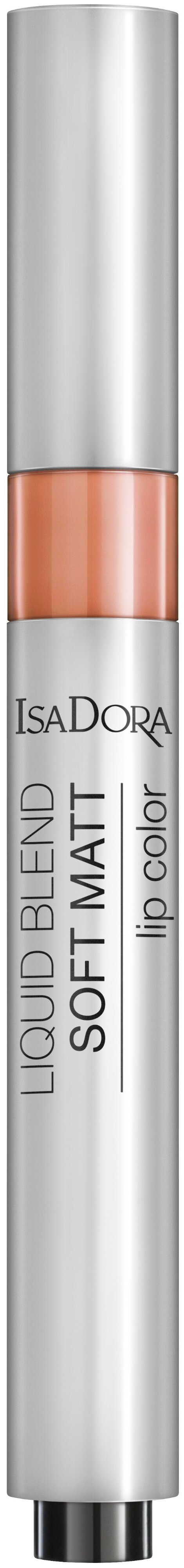 IsaDora жидкая помада для губ Liquid Blend Soft Matt Lip Color, оттенок 82 Candied Chestnut
