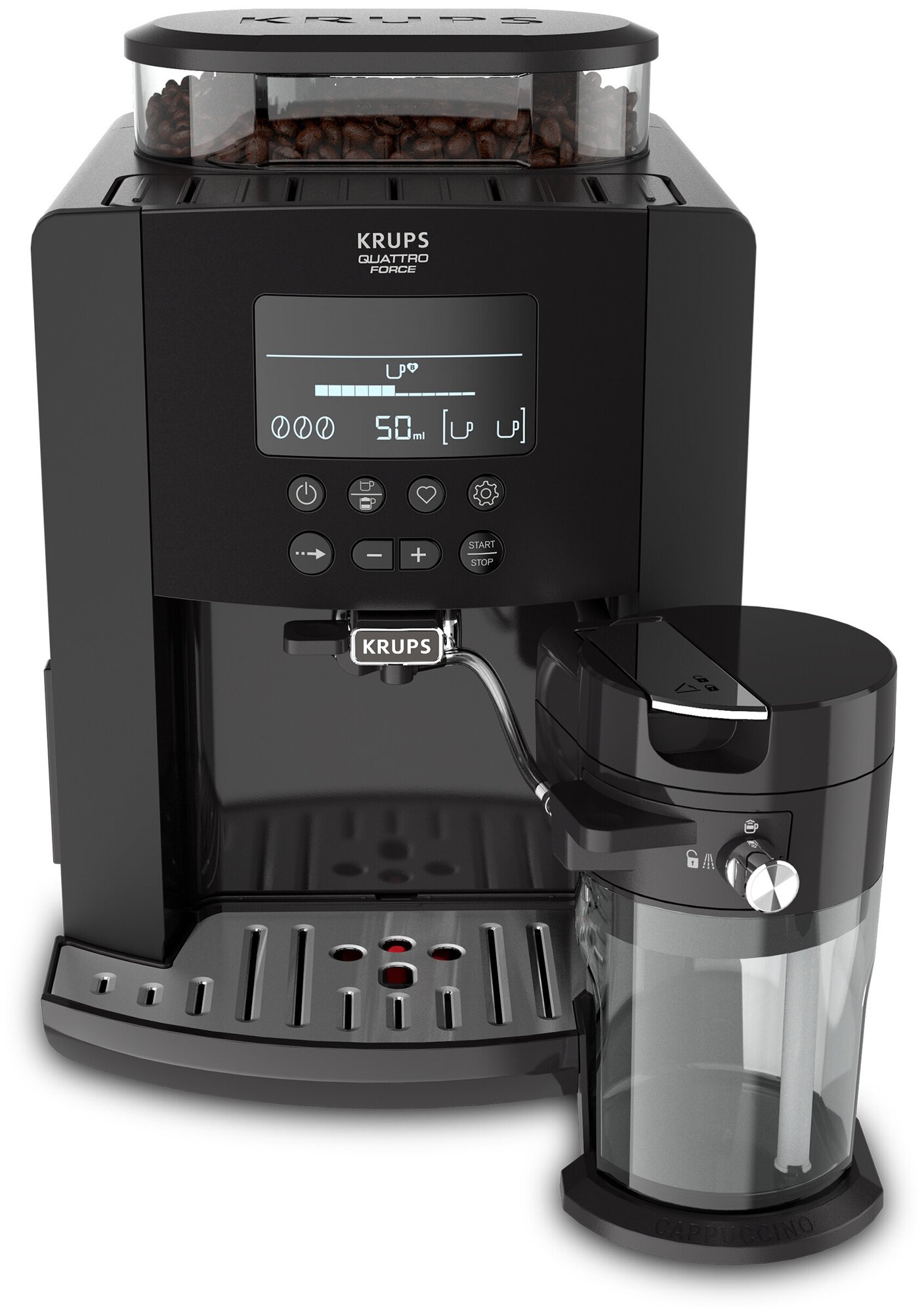 Кофемашина KRUPS Arabica Latte EA819N10, черный - фото №15