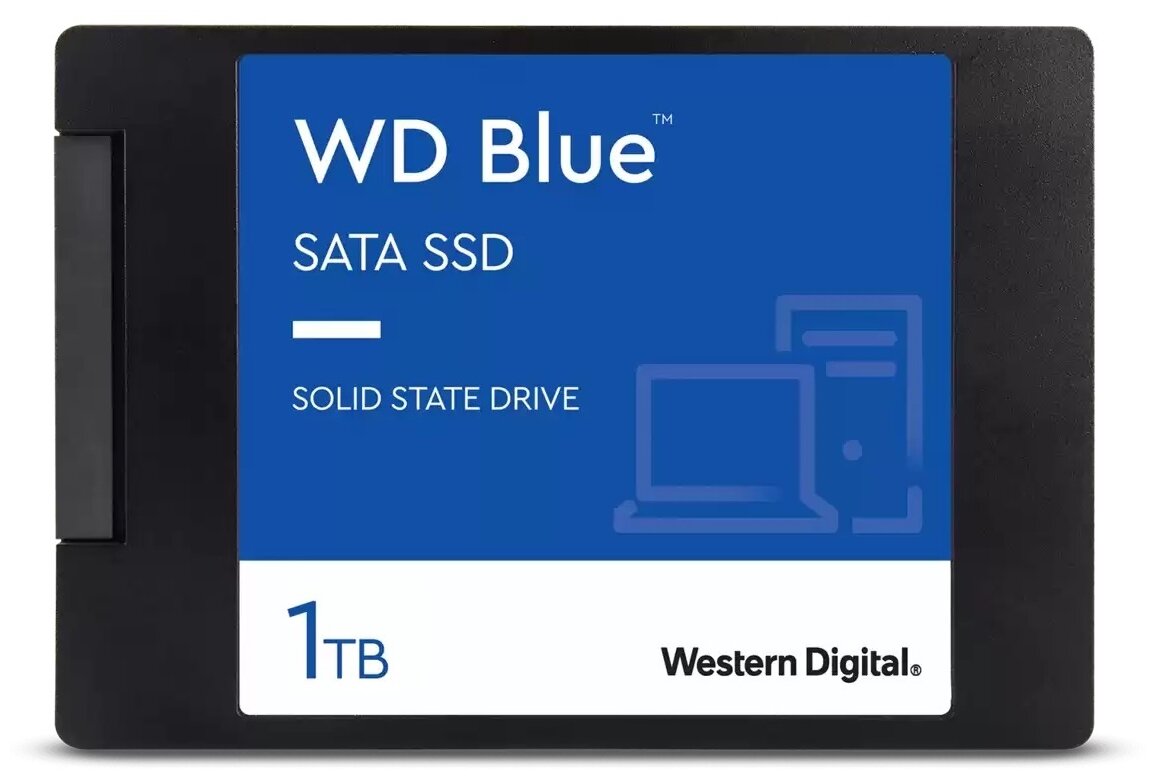Твердотельный накопитель SSD 2.5" 1 Tb Western Digital WDS100T2B0A Read 560Mb/s Write 530Mb/s 3D NAND TLC - фото №1