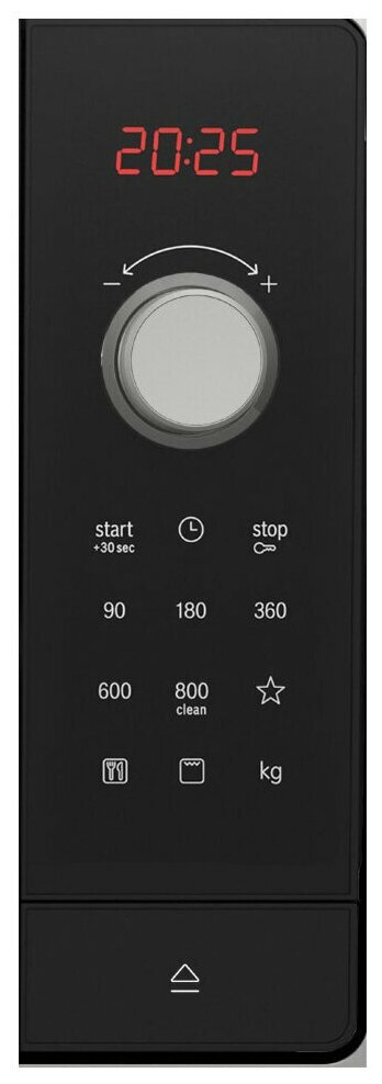 Микроволновая Печь Bosch 25л. 800Вт нержавеющая сталь/черный (встраиваемая) - фото №2