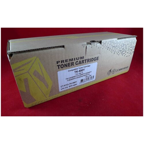 Тонер-картридж ELP для Kyocera FS-C2026MFP/C2126MFP/C2526MFP/C2626MFP/C5250dn/P6026cdn/M6026cdn/M6526cidn TK-590Y yellow 5K