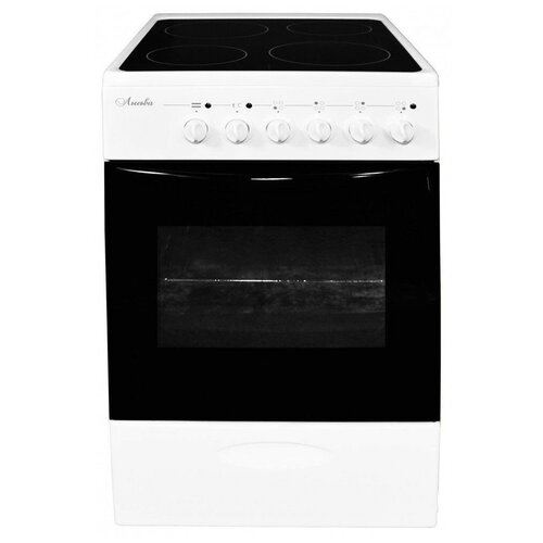 Плита стеклокерамическая лысьва EF4011MK00 белый стеклокерамика без крышки 2236500₽