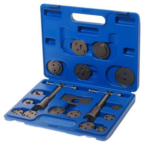 фото Набор инструментов для сведения тормозных цилиндров 18 предметов эврика er-88109