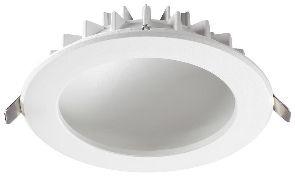 Светильник Novotech Gesso 358276, LED, 12 Вт, 4000, нейтральный белый, цвет арматуры: белый, цвет плафона: белый