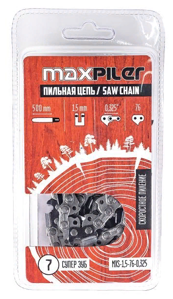 Цепь пильная MAXPILER MXS-15-76-0325