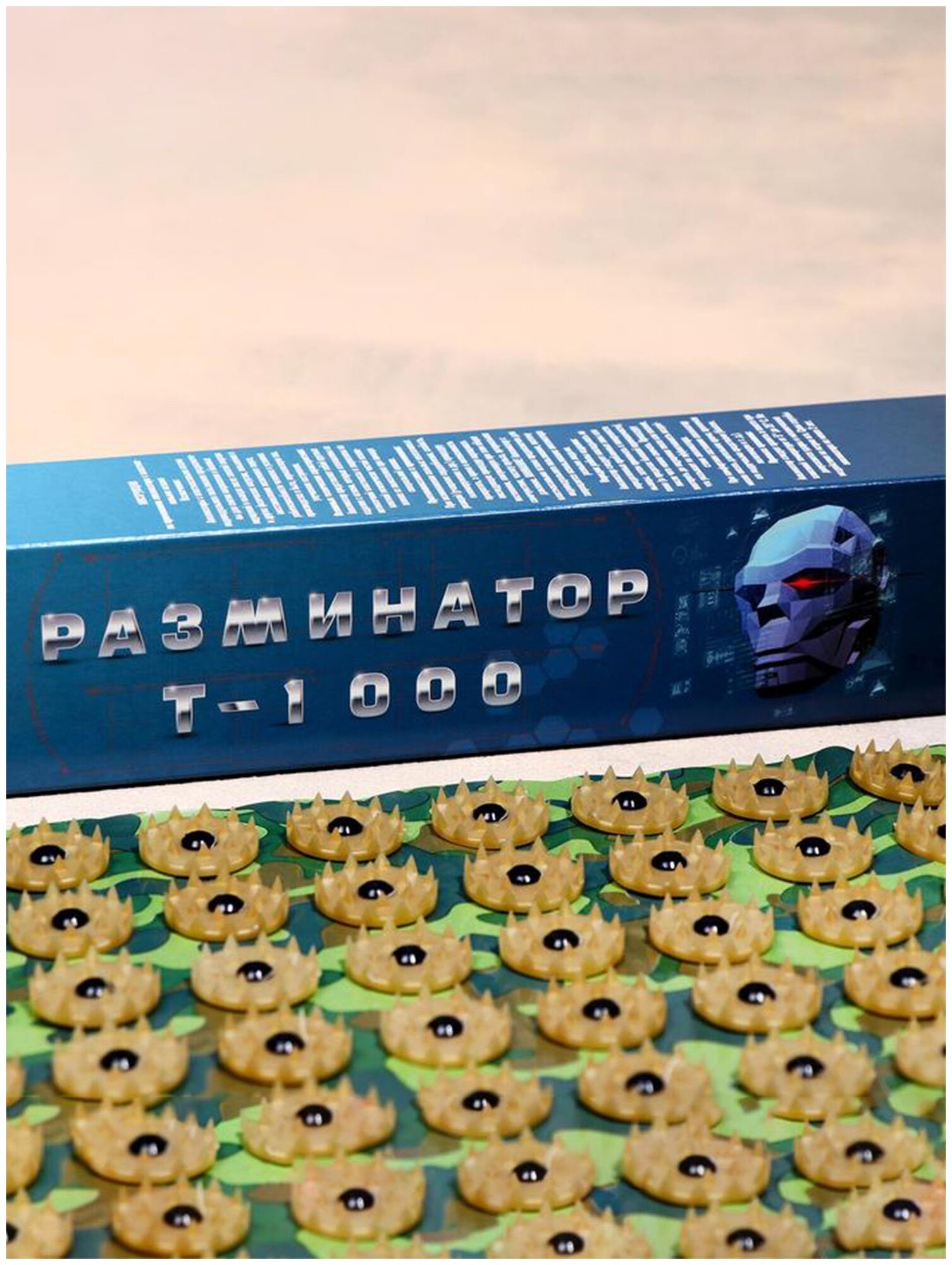Аппликатор Кузнецова "Разминатор Т-1000", 70 колючек, плёнка, 23 x 32 см. В наборе 1шт.