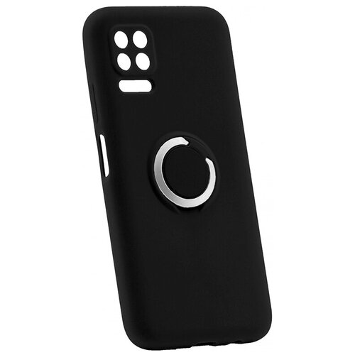 фото Чехол на huawei p40 lite derbi slim silicone-3 с кольцом черный