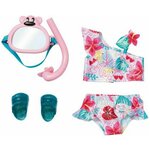 ZAPF CREATION 829-240 BABY BORN HOLIDAY DELUXE BIKINI SET бэби борн делюкс комплект бикини - изображение