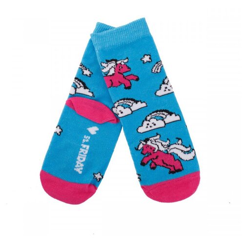 Детские носки St. Friday Socks единороги на радуге, размер 21-23