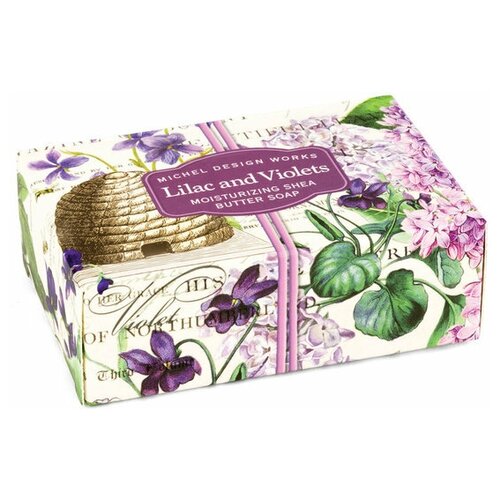 Michel Design Works Lilac and Violet Boxed Single Soaps мыло michel design works pink cactus boxed single soaps