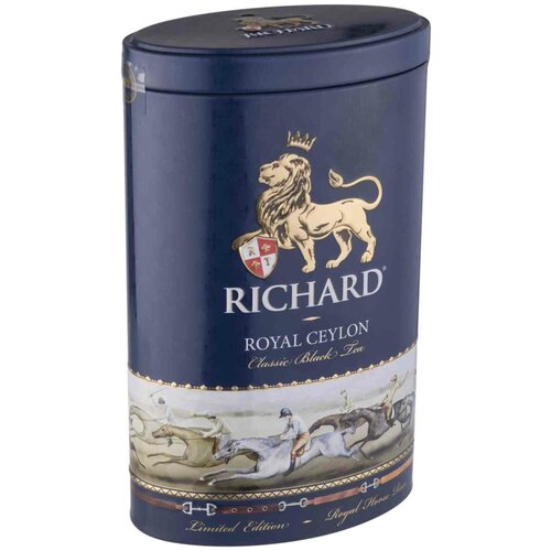 Чай Richard Royal Ceylon черный листовой, ж/б, 80г