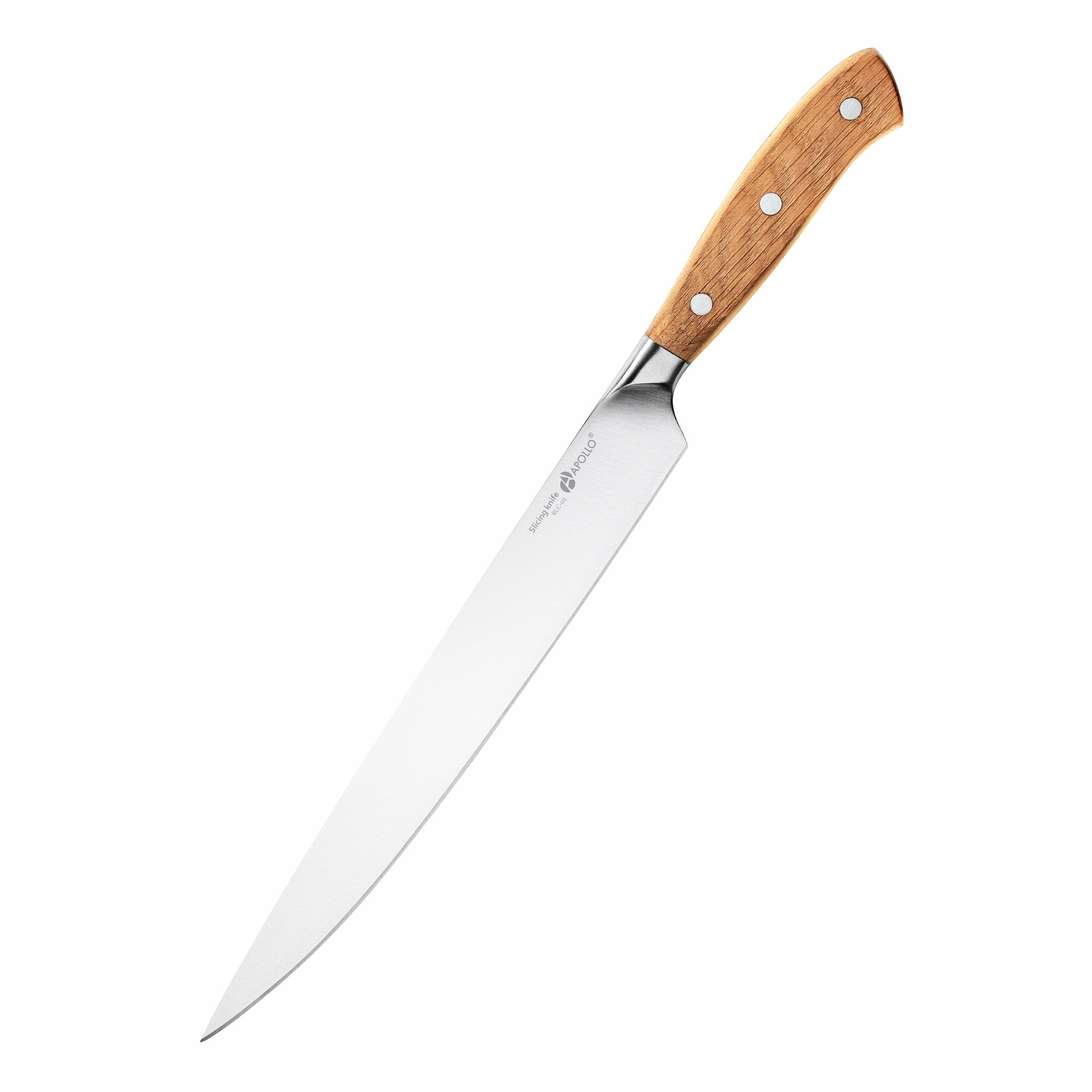 Нож кухонный для мяса, с деревянной ручкой APOLLO "Relicto", длина лезвия 25 см