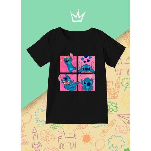 фото Футболка каждому своё, размер 128, черный