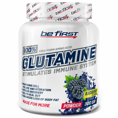 Be First Glutamine Powder (Глутамин) 300 г (Be First) агматин be first agmatine sulfate