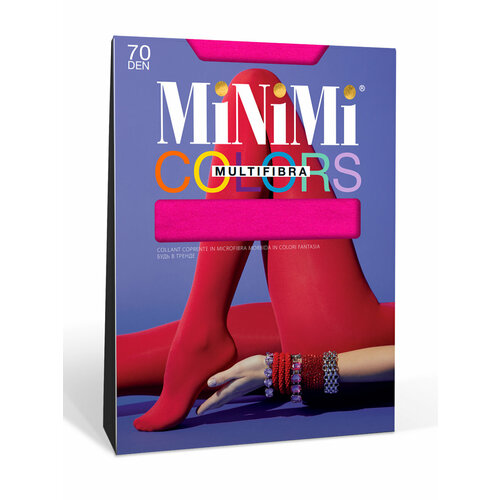 Колготки MiNiMi MULTIFIBRA, 70 den, матовые, без шортиков, с ластовицей, розовый