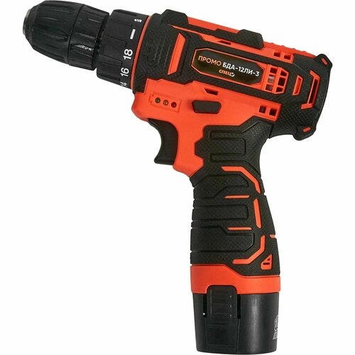 Дрель-шуруповерт аккумуляторная Спец БДА-12ЛИ-3 12 В Li-ion 2x15 Ач 323000₽