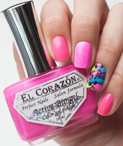 El Corazon лечебный лак для ногтей Активный Био-гель №423/256 Jelly neon 16 мл
