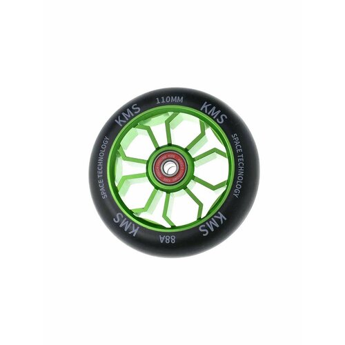 колесо sport для трюкового самоката 110 мм спицы зеленое алюминий kms 805419 kr2 Колесо Sport для трюкового самоката 110 мм Медуза зеленое (алюминий) KMS 805418-KR1