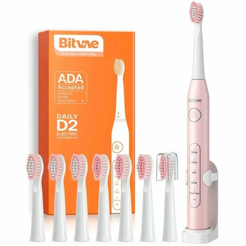 Зубная щётка электрическая Bitvae R2 Rotary E- Toothbrush, розовая