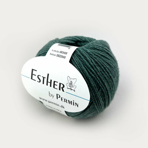 Пряжа Esther 50% шерсть 50% хлопок 50 г 230 м Permin 883400.883406