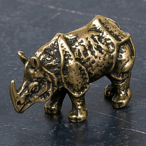 Статуэтка скульптура Носорог 4 см бронзовая 1150₽