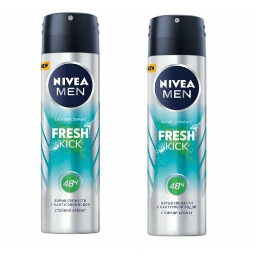 Nivea Дезодорант мужской Fresh Kick, 150 мл, 2 шт