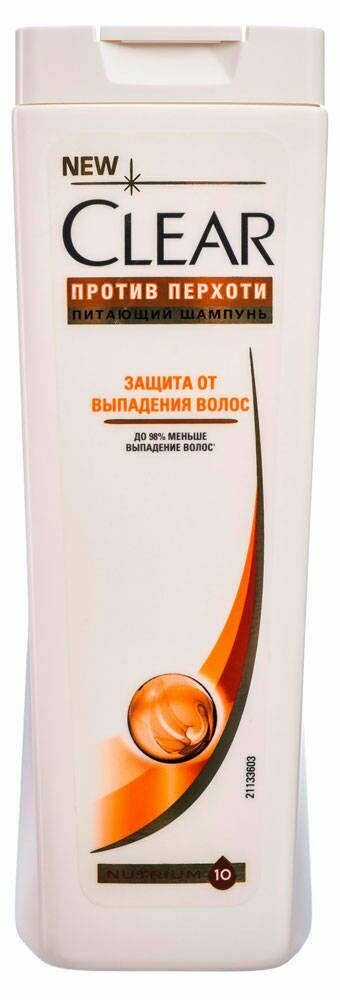 Clear Шампунь для волос женский Защита от выпадения волос, 400 мл