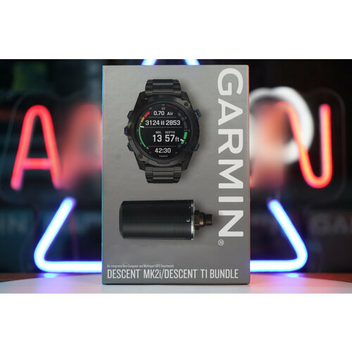 garmin descent mk3i – 51 mm carbon gray dlc titanium with black silicone band and descent t2 transceiver Garmin Descent Mk2i Bundle, Titanium Carbon Gray DLC with DLC Titanium Band (Includes Descent T1)