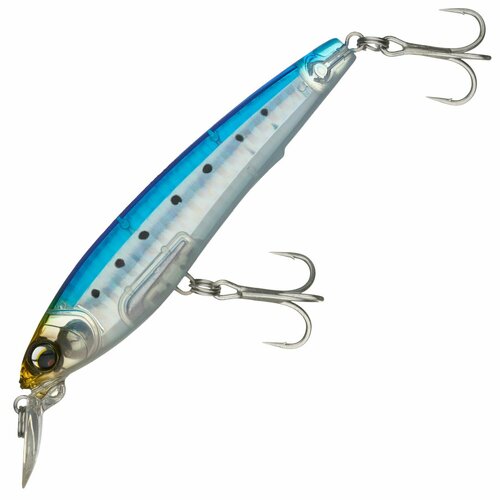 Воблер для рыбалки Duel L-Blue Fix Minnow 100 S F1232 цв. HIW, 19 гр 100 мм, на окуня, щуку, судака, минноу тонущий, до 1.8 м воблер duel l blue fix minnow 70 s f1231 hiw