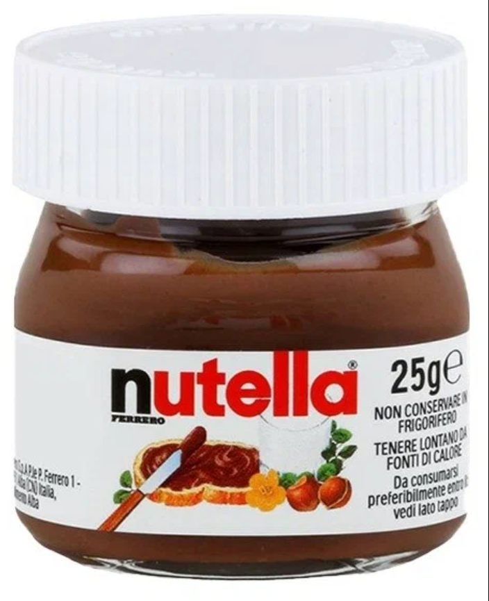 Шоколадная паста Nutella мини баночка, 25 гр