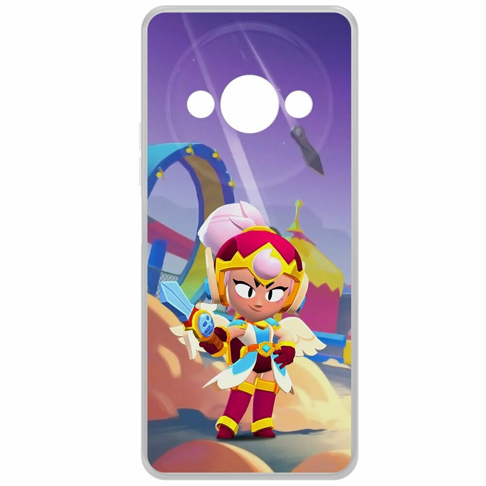 Чехол-накладка Krutoff Clear Case Brawl Stars-Валькирия Джанет для Xiaomi Redmi A3