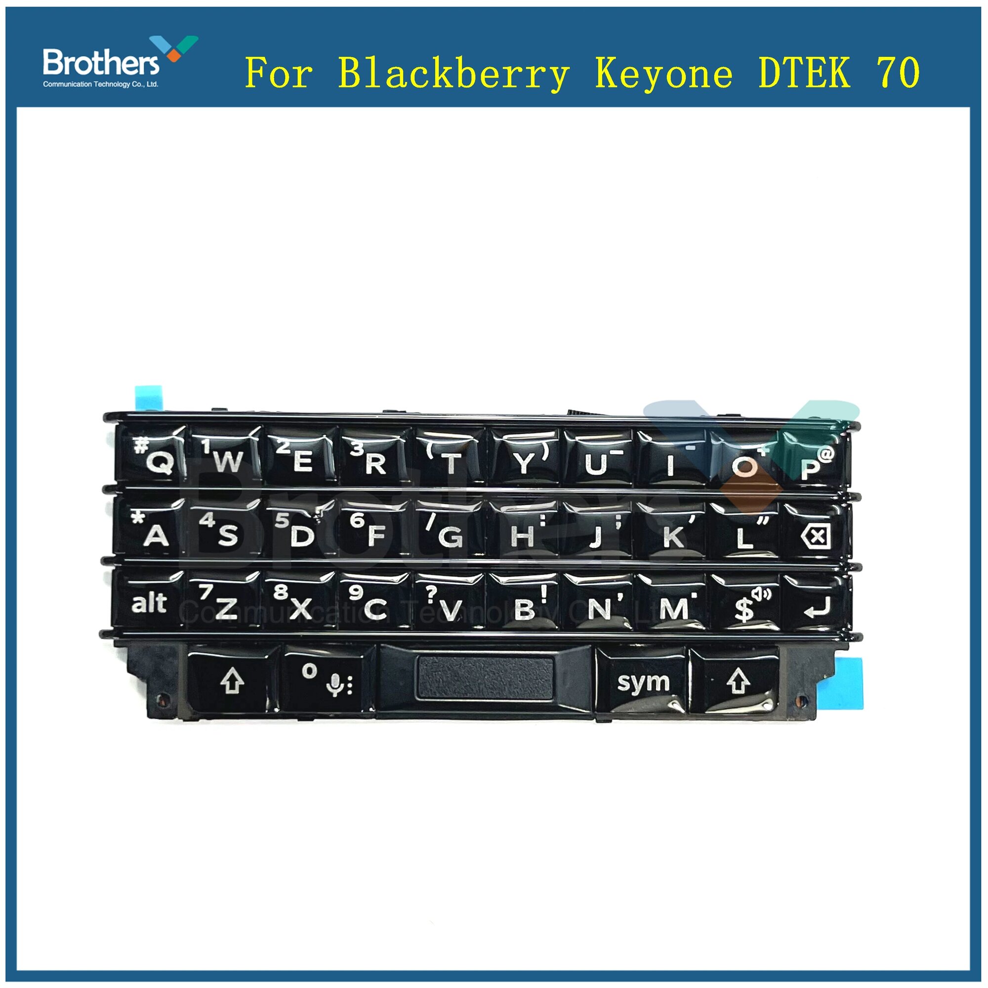 Оригинальная клавиатура Nwe для BlackBerry KEYone DTEK70, кнопка клавиатуры, гибкий кабель для BlackBerry DTEK70, запасные части для телефона, черный, Silver