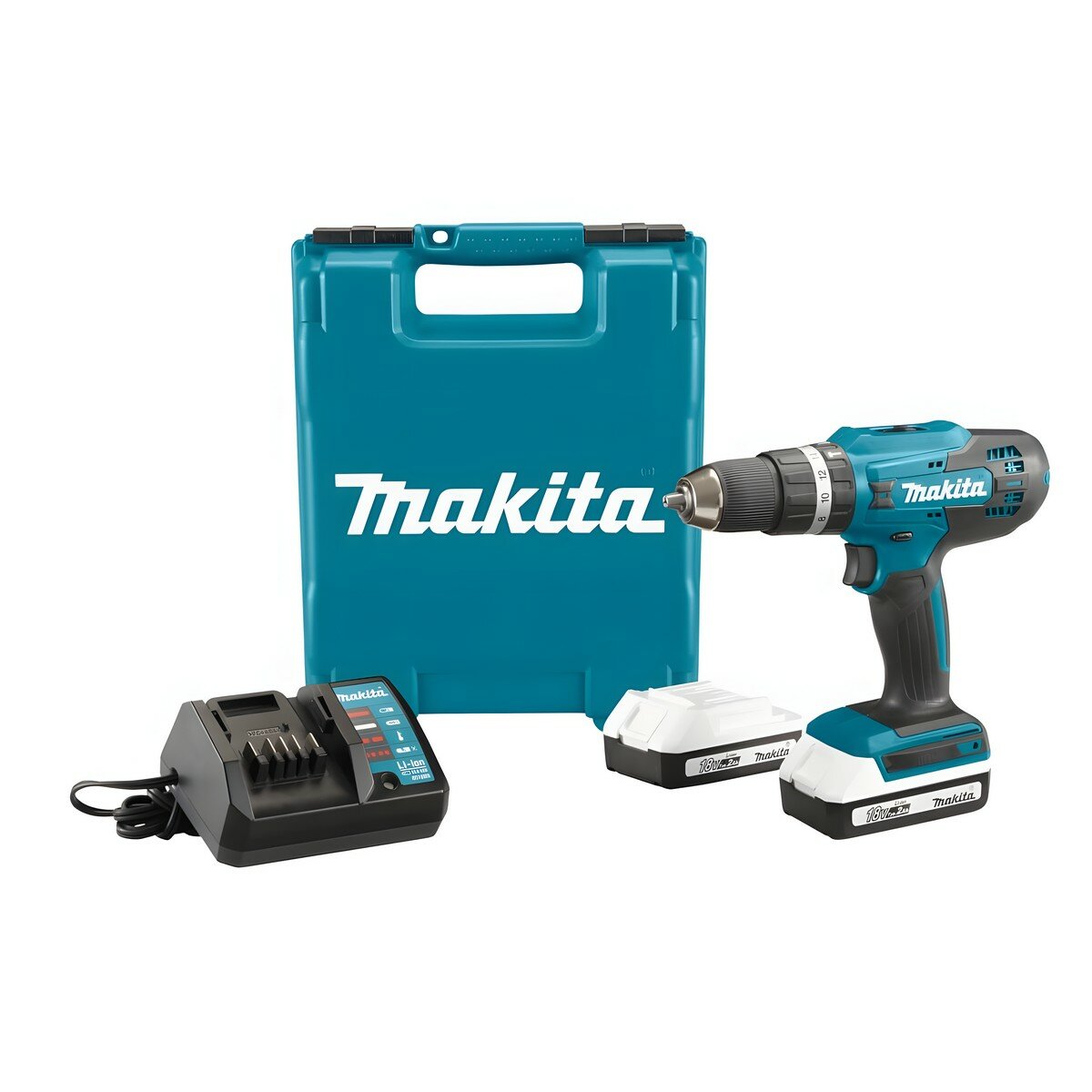 MAKITA DF488DWAE Дрель-шуруповерт аккумуляторный 18V G-Series, 42 Нм в кейсе (2 х 2 Ач) - фото №10