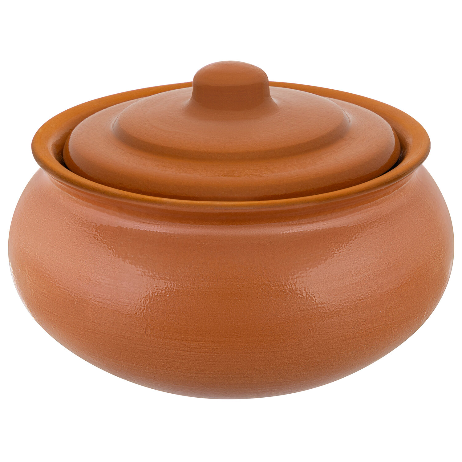 Горшок для запекания 2 л 21*21*13,5 см Elan Gallery "TerraCotta" терракотовый