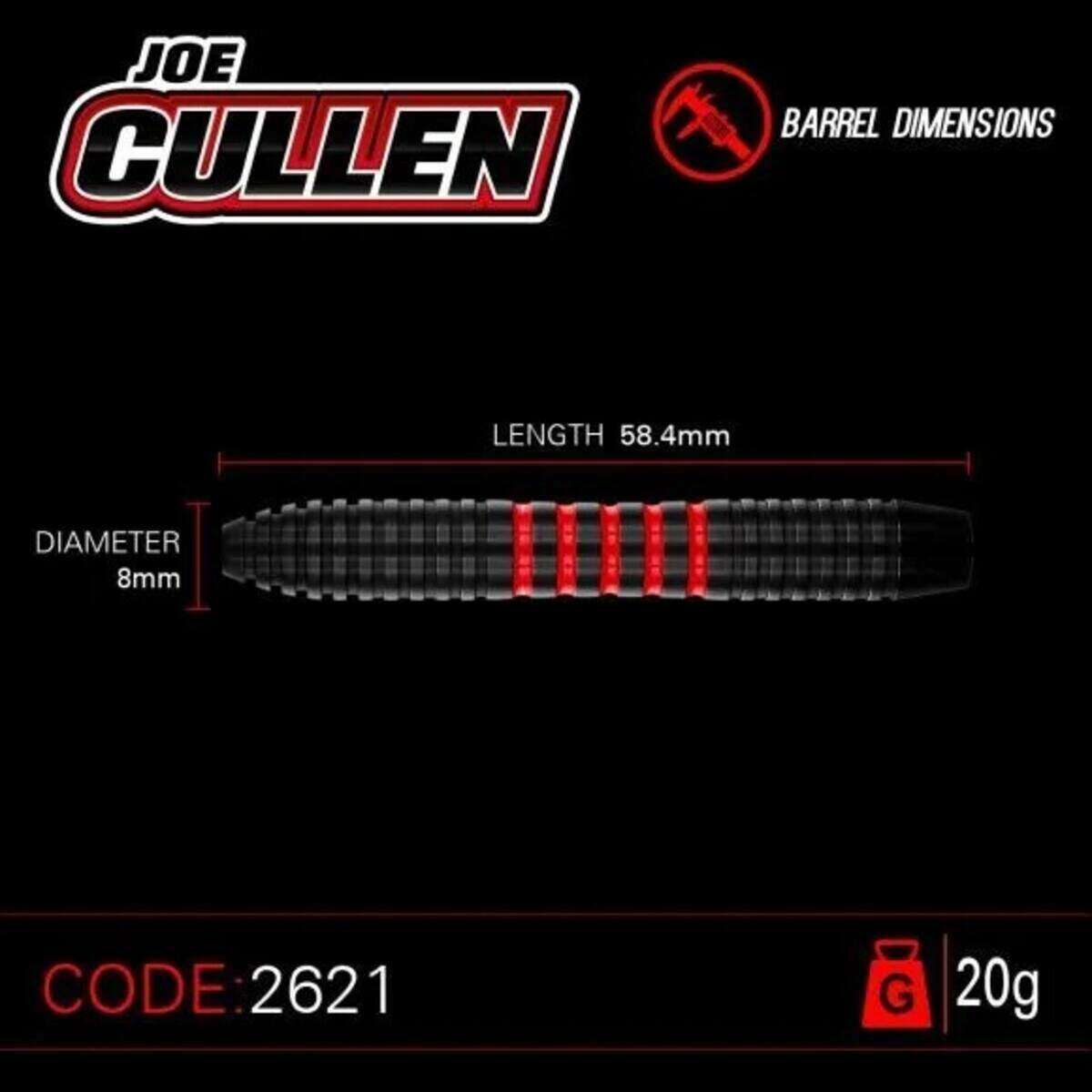 Дротики для дартс Winmau Joe Cullen Rockstar steeltip 20 г, латунь (2621) — фото 1