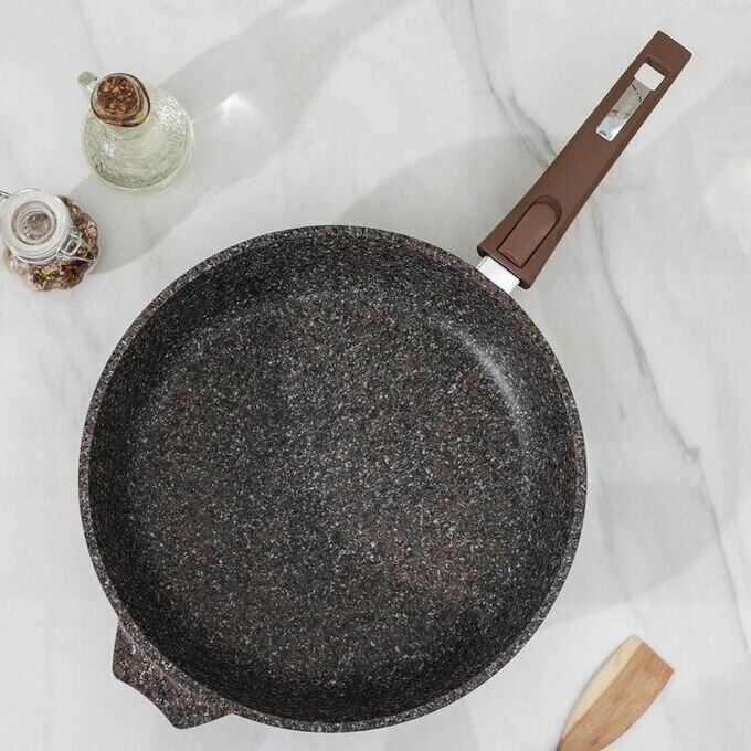 Сковорода Мечта Premium Mokko 24 см съемная ручка антипригарное покрытие