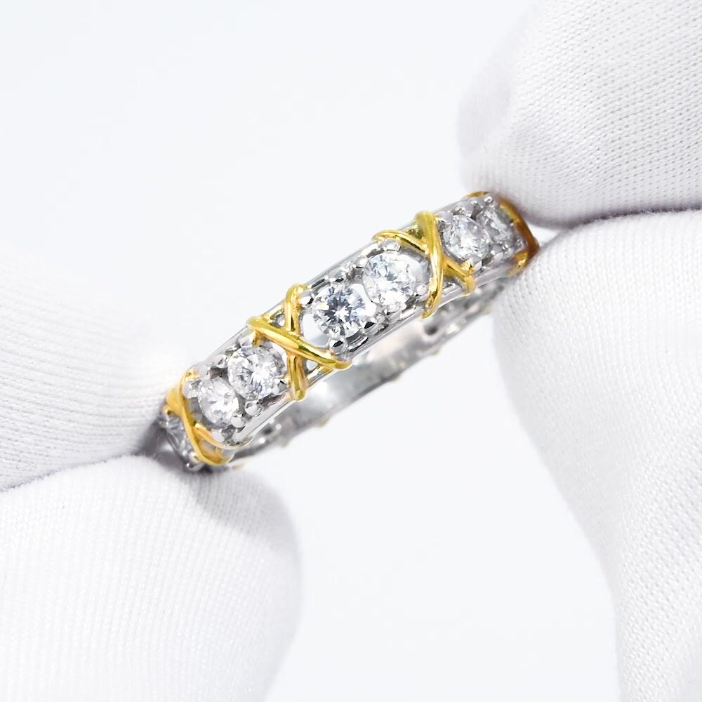 Кольцо Diamant, серебро, 925 проба, родирование, фианит, размер 17.5, бесцветный — фото 1