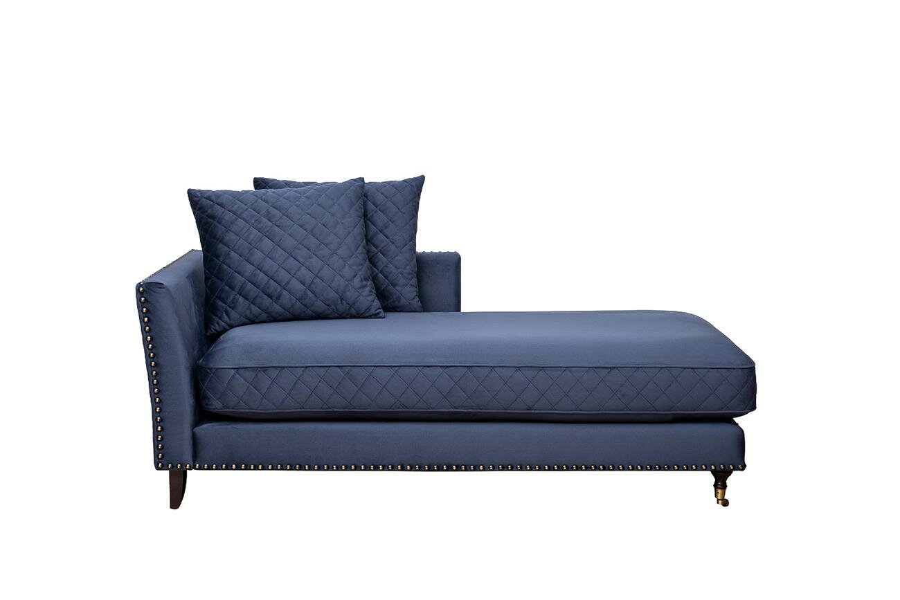 Диван Garda Decor Диван Кушетка Sorrento правая велюр т  синий Colt034 SIN 180 98 88см арт  SORRENTO COUCH Colt034