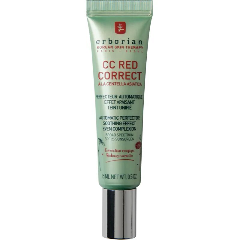 Erborian корректирующий крем для лица CC Red Correct, SPF 25, 15 мл