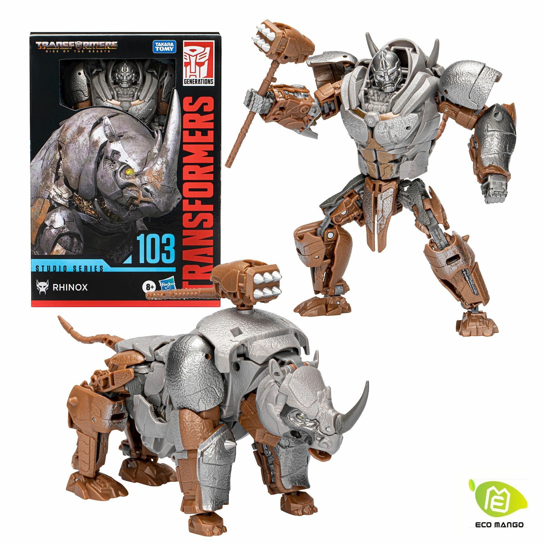 Игрушка Hasbro Трансформеры Студийная серия SS103 Rhinox Вояджер класс 16см, Rise Of The Beast