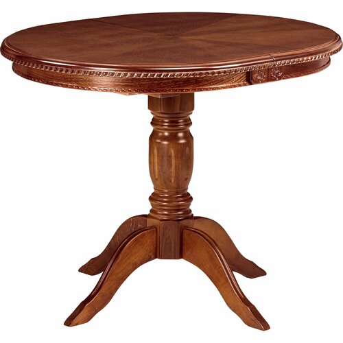 Стол кухонный деревянный раскладной Лорель 100(130)х80 Миланский орех