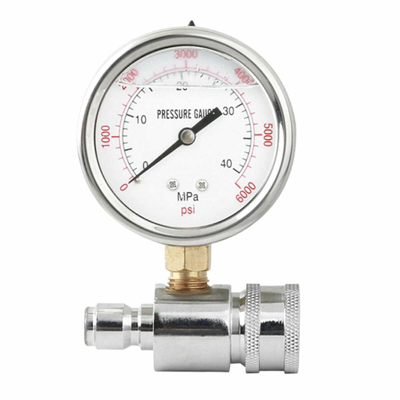 Компактный датчик давления 6000 PSI 3/8 дюйма быстроразъемный - нержавеющая сталь и латунь