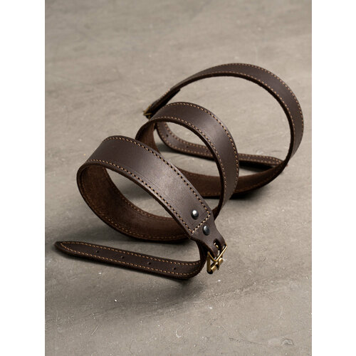 Ремень ружейный кожаный 35 мм погон охота тактический натуральная кожа