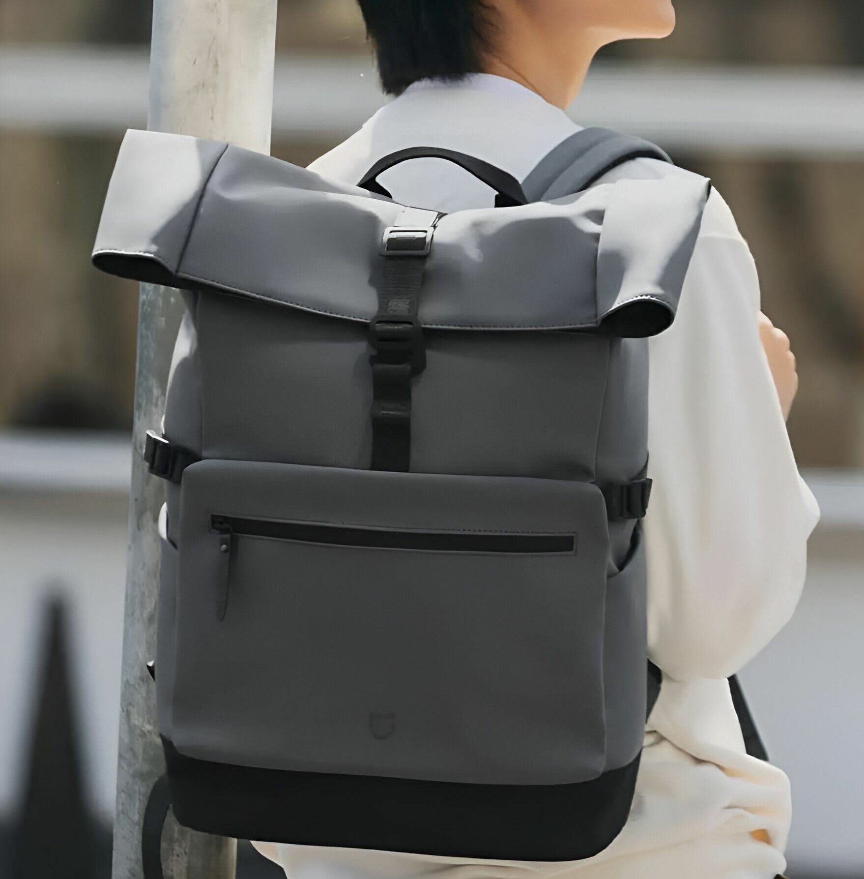 Рюкзак Xiaomi Mijia MJXXB01RM, серый, водонепроницаемый, 23л